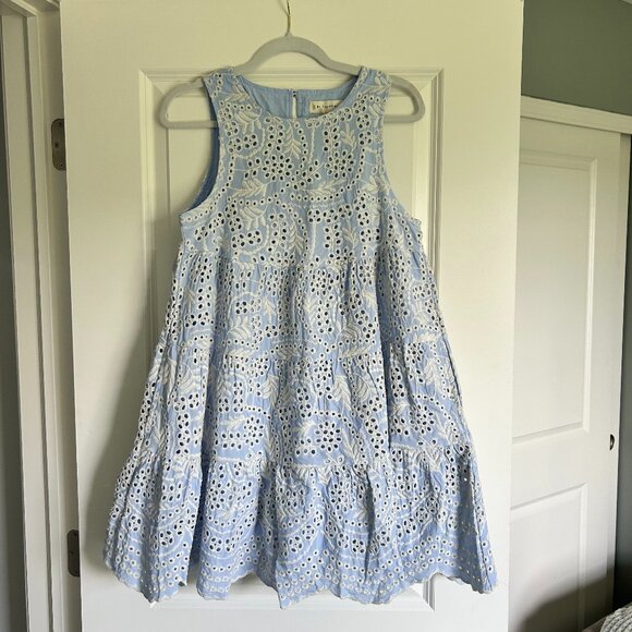 NWT By Together Fae Babydoll Eyelet Dress Pockets Size Small - Picture 2 of 5
